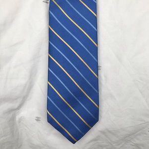Blue striped tie